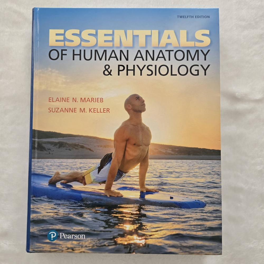 Essentials of Human Anatomy and Physiology 12th Ed Marieb Keller Hard Cover NEW